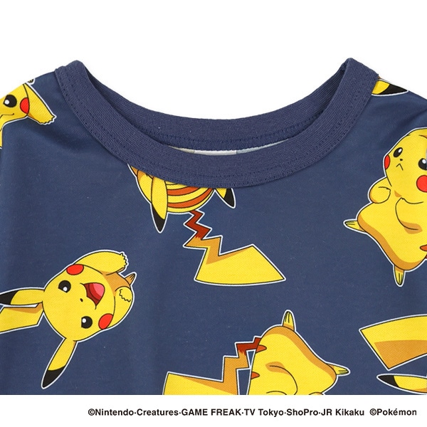 ダンボールニット総柄長袖Tシャツ（ポケモン）