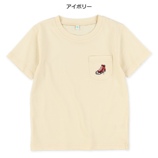 ポケット刺繍半袖Tシャツ