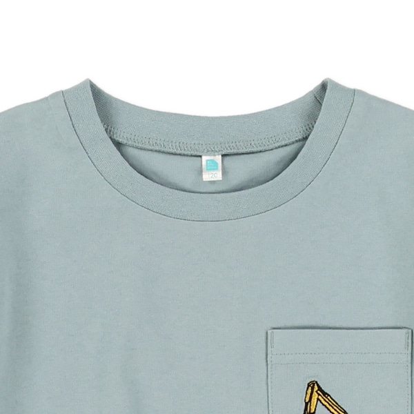 ポケット刺繍半袖Tシャツ
