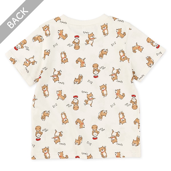 いぬ・昆虫総柄半袖Tシャツ