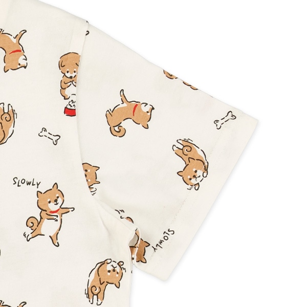 いぬ・昆虫総柄半袖Tシャツ