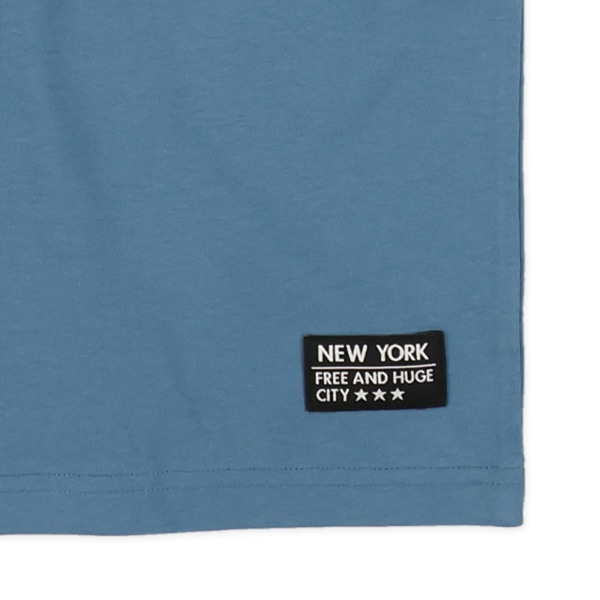裾ワンポイントレイヤード風半袖Tシャツ