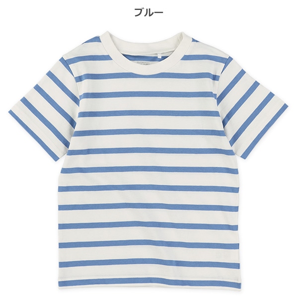 シングルボーダー半袖Tシャツ