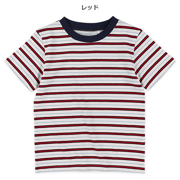 マルチボーダー半袖Tシャツ
