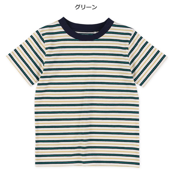 マルチボーダー半袖Tシャツ