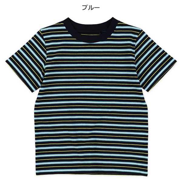 マルチボーダー半袖Tシャツ