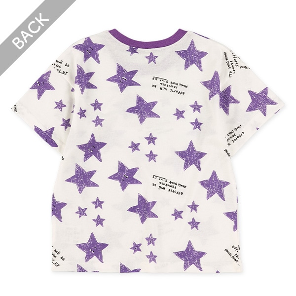 星総柄ワイド半袖Tシャツ