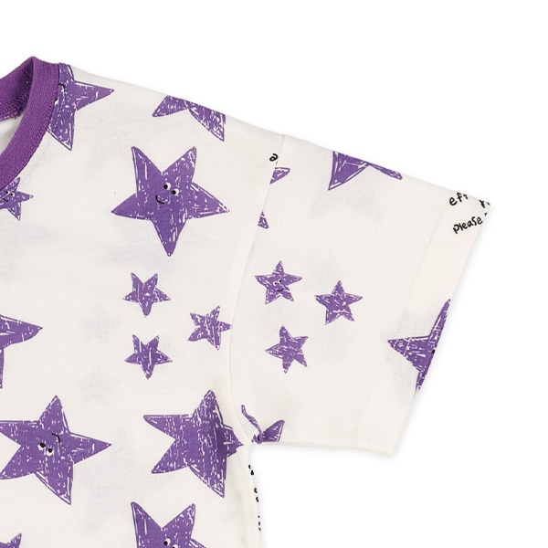 星総柄ワイド半袖Tシャツ