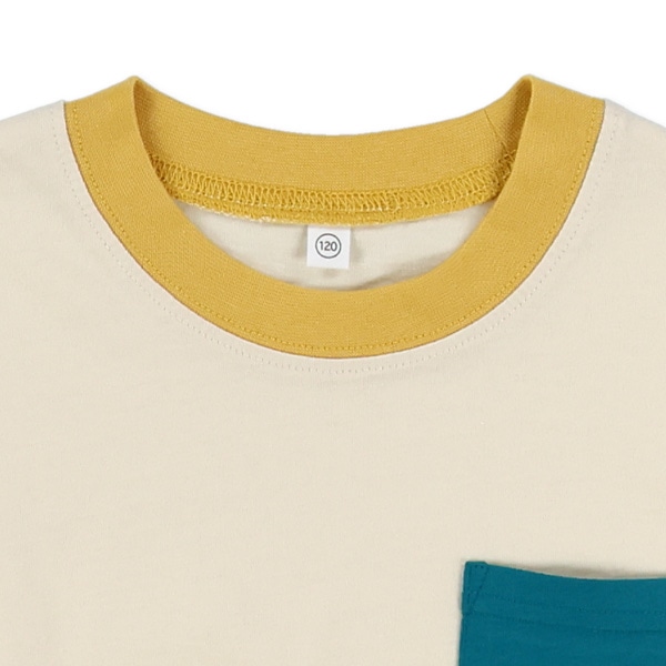 ポケット配色半袖Tシャツ