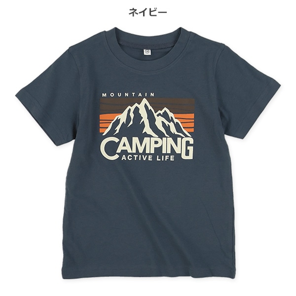 山柄半袖Tシャツ