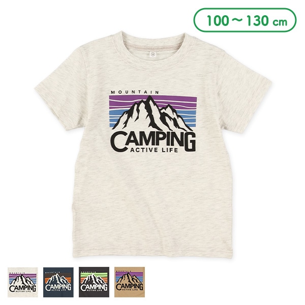 山柄半袖Tシャツ