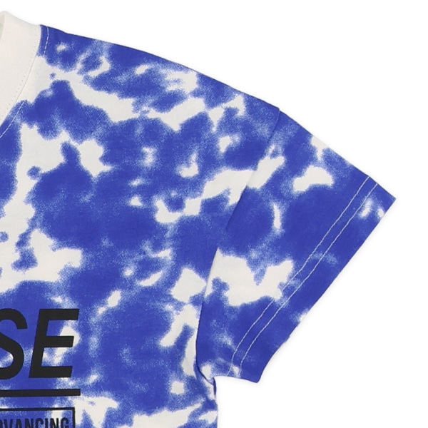 ムラ染め風プリント半袖Tシャツ