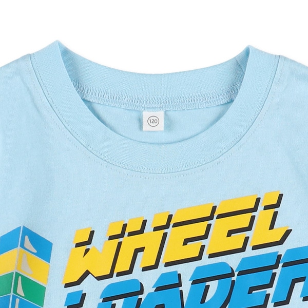 新幹線・はたらくくるま発泡ブロック半袖Tシャツ