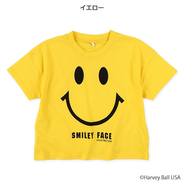 スマイリーフェイス半袖Tシャツ