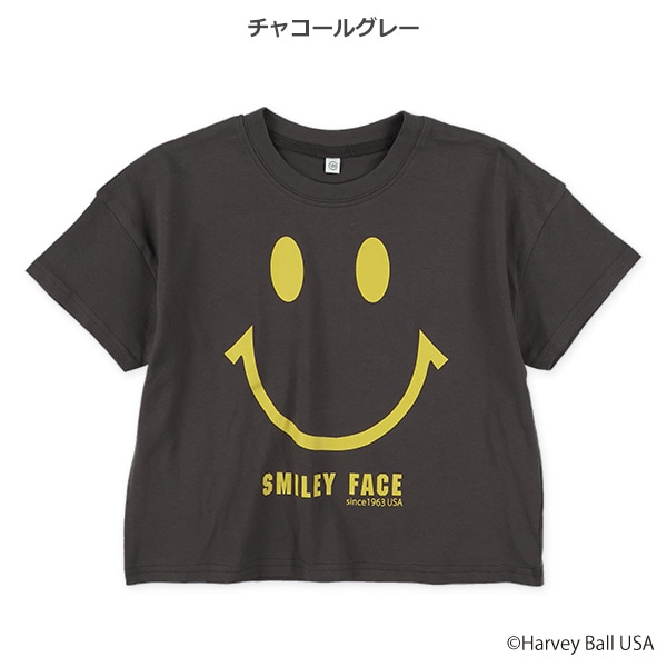 スマイリーフェイス半袖Tシャツ