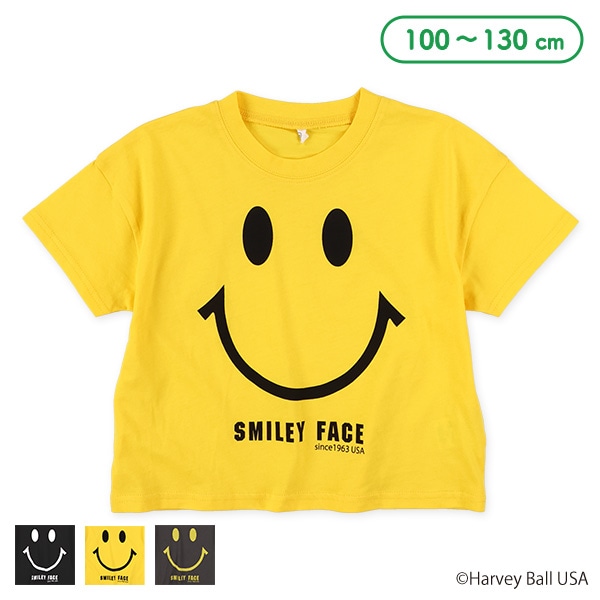 スマイリーフェイス半袖Tシャツ