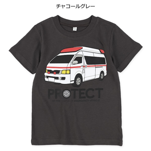 はたらくくるまビッグプリント半袖Tシャツ