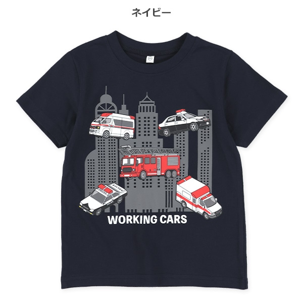 はたらくくるまロゴ半袖Tシャツ