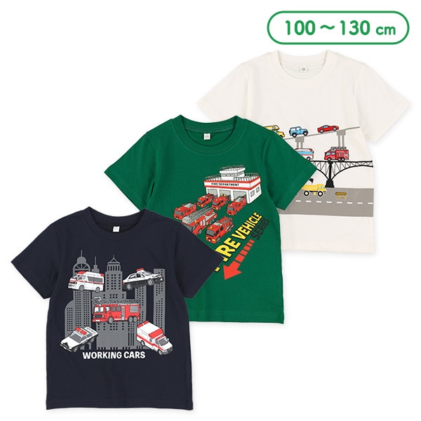 はたらくくるまロゴ半袖Tシャツ