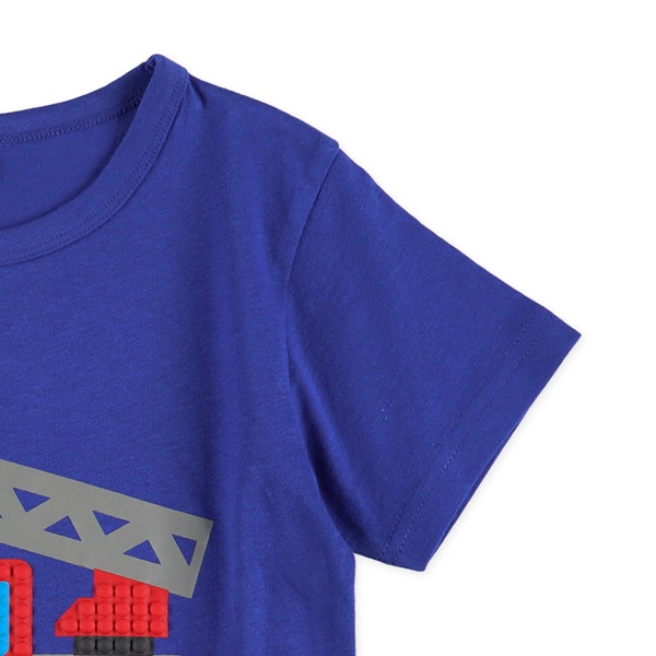 はたらくくるま発泡ブロック半袖Tシャツ