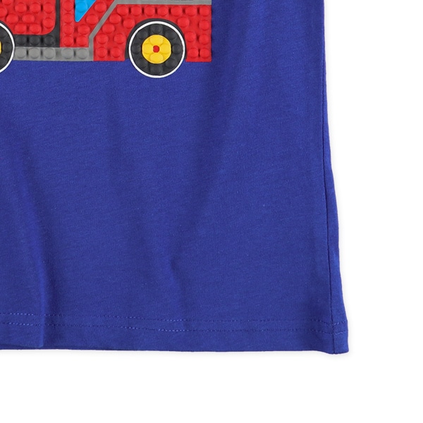 はたらくくるま発泡ブロック半袖Tシャツ