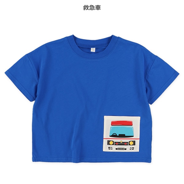 BIGシルエットはたらくくるまポケット半袖Tシャツ