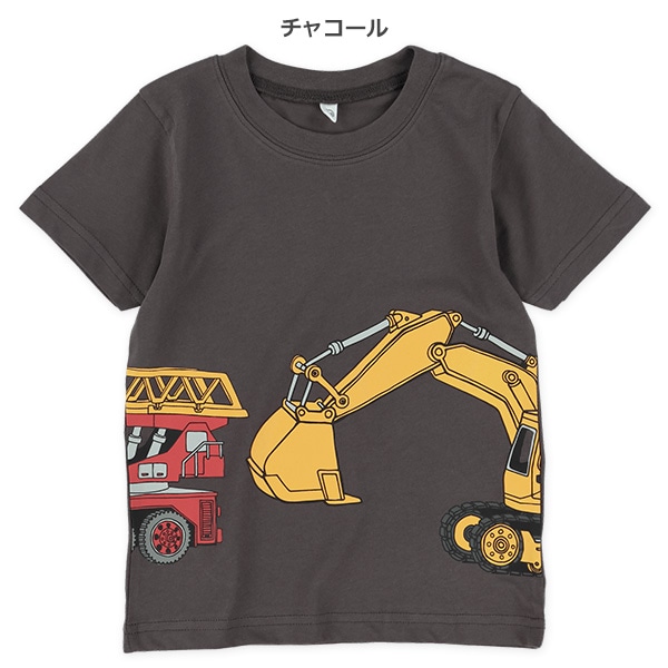 アニマル・恐竜・はたらくくるまひょっこり半袖Tシャツ