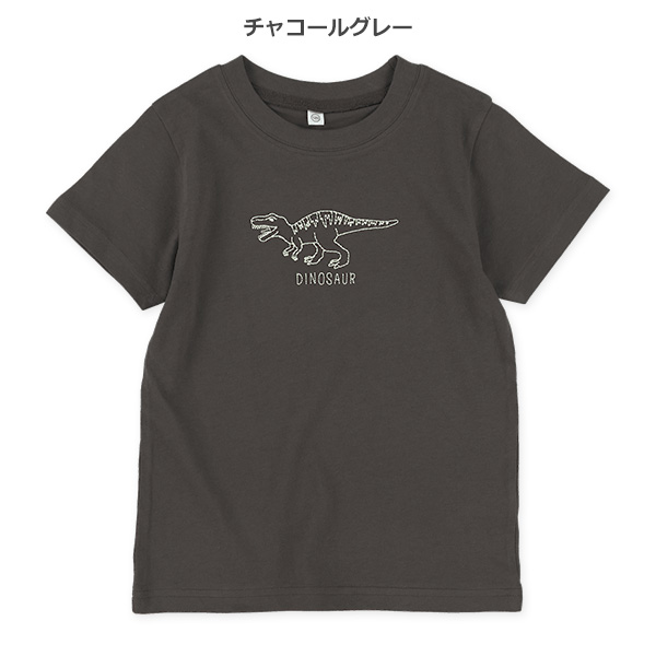 ステッチ刺繍半袖Tシャツ