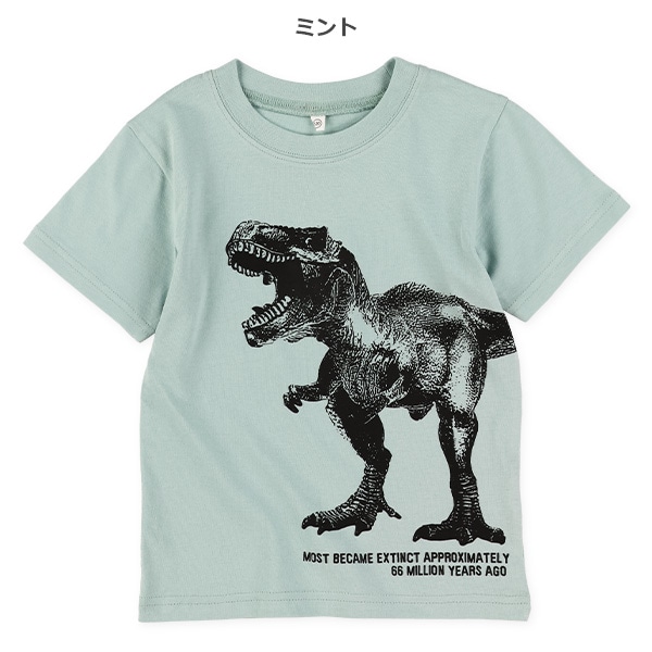 恐竜ビッグフェイス半袖Tシャツ