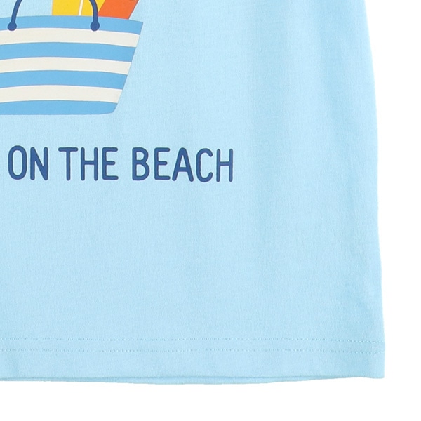 くるま・うみ発泡プリント半袖Tシャツ