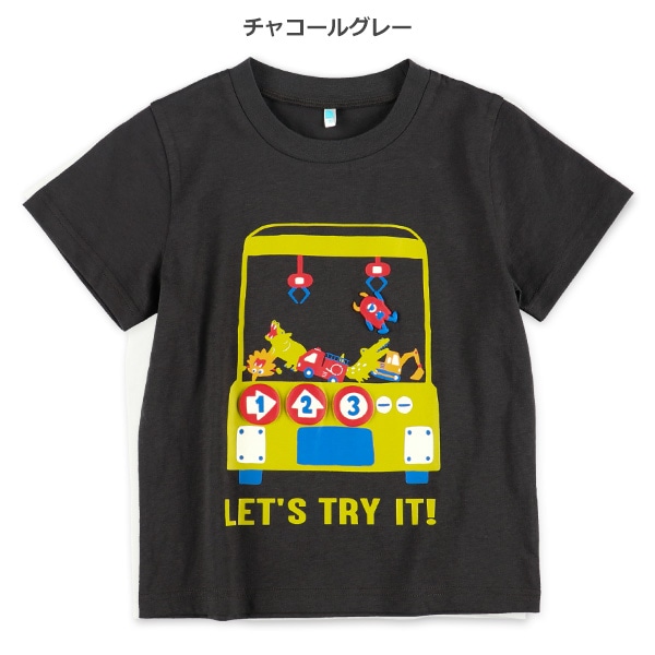 ぬいぐるみゲーム発泡プリント半袖Tシャツ