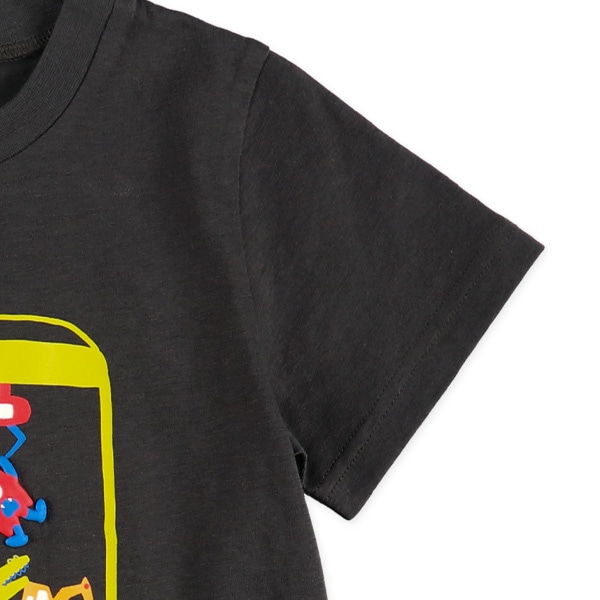 ぬいぐるみゲーム発泡プリント半袖Tシャツ