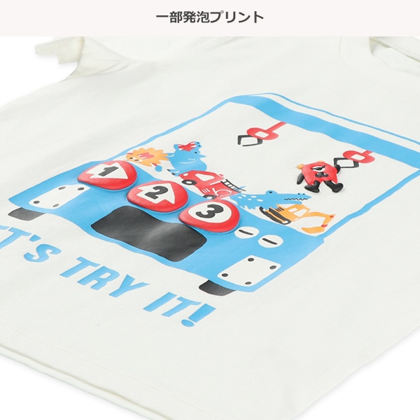 ぬいぐるみゲーム発泡プリント半袖Tシャツ