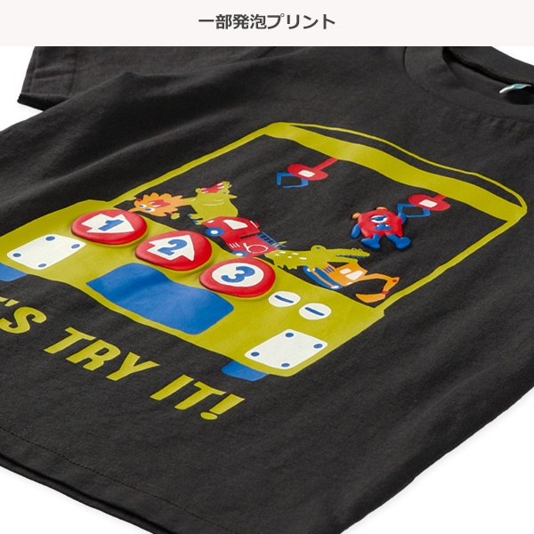 ぬいぐるみゲーム発泡プリント半袖Tシャツ