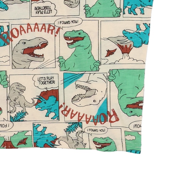 恐竜アメコミ半袖Tシャツ