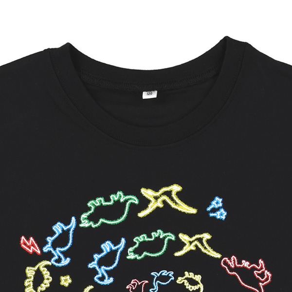恐竜・ロケット半袖Tシャツ