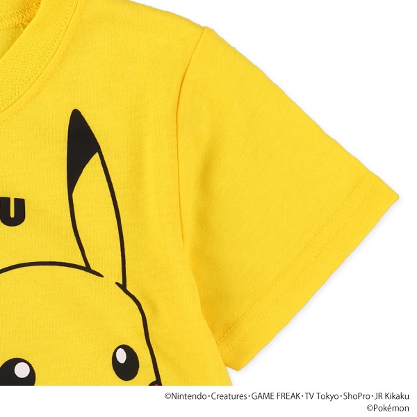 プリント半袖Tシャツ（ピカチュウ）