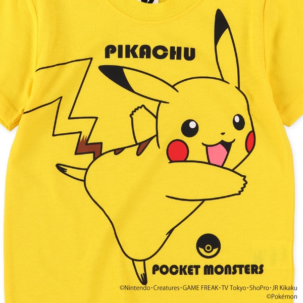 プリント半袖Tシャツ（ピカチュウ）