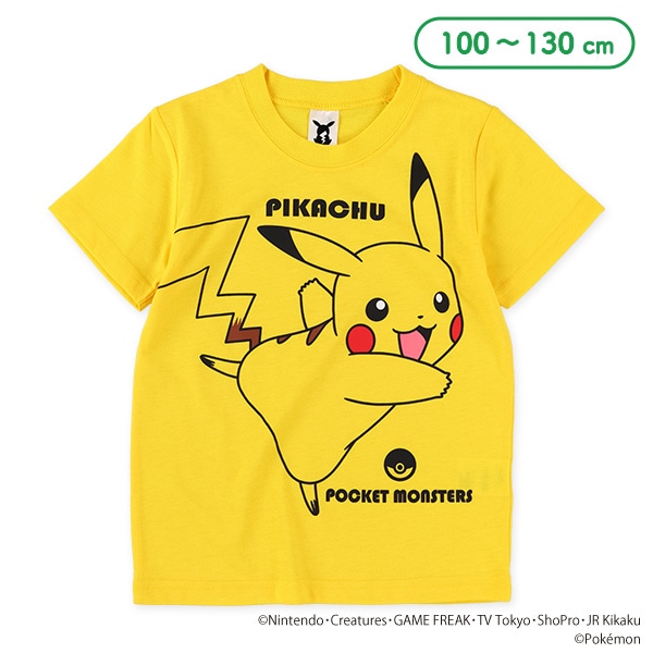 プリント半袖Tシャツ（ピカチュウ）