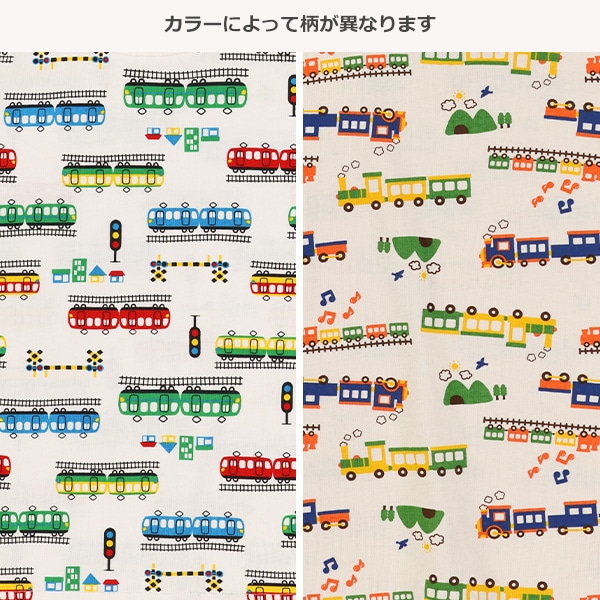 カラフル汽車電車半袖Tシャツ