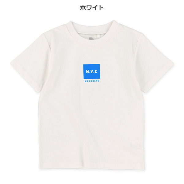 N.Y.Cボックスロゴ半袖Tシャツ