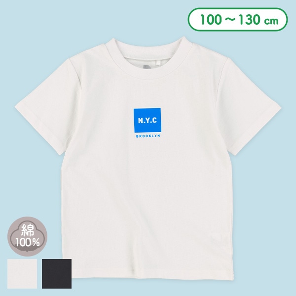 N.Y.Cボックスロゴ半袖Tシャツ