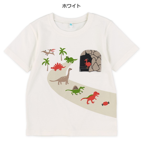 恐竜洞窟半袖Tシャツ