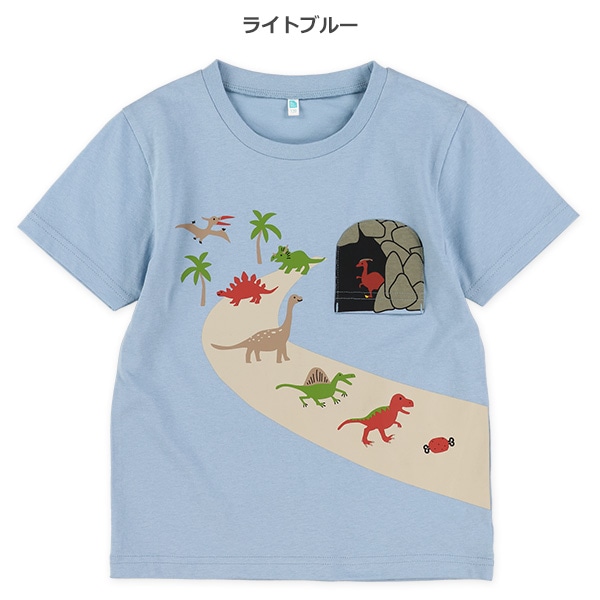 恐竜洞窟半袖Tシャツ