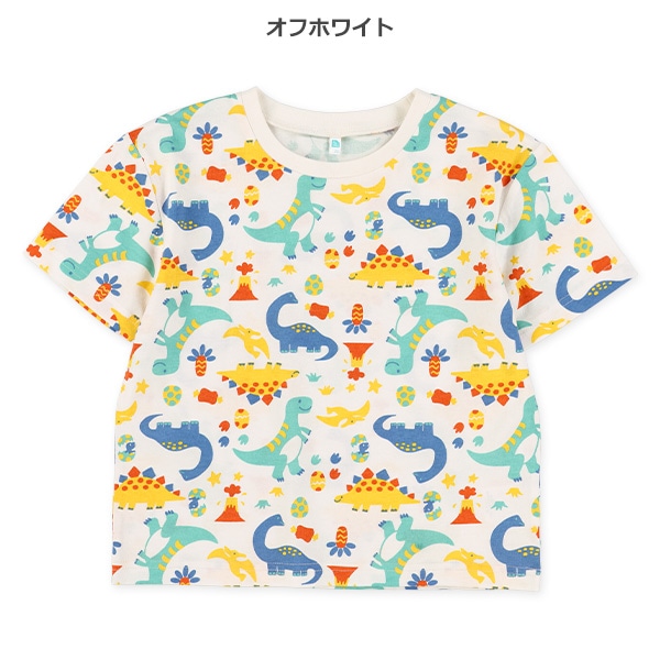 カラフル恐竜半袖Tシャツ