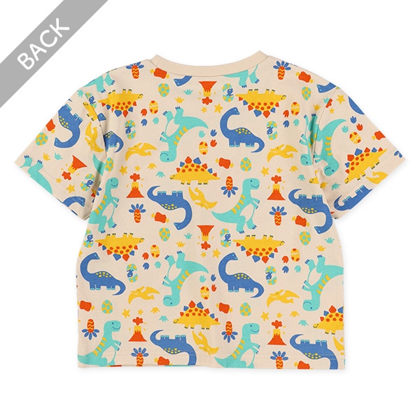 カラフル恐竜半袖Tシャツ