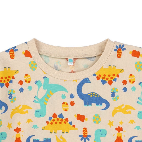 カラフル恐竜半袖Tシャツ