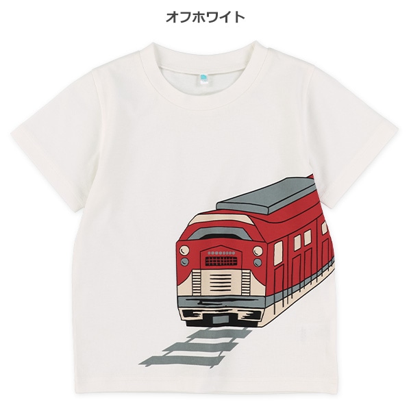 電車線路ビッグプリント半袖Tシャツ