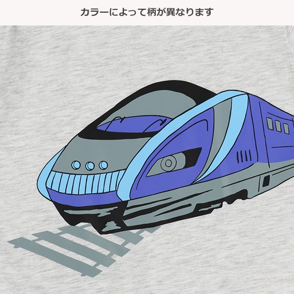 電車線路ビッグプリント半袖Tシャツ