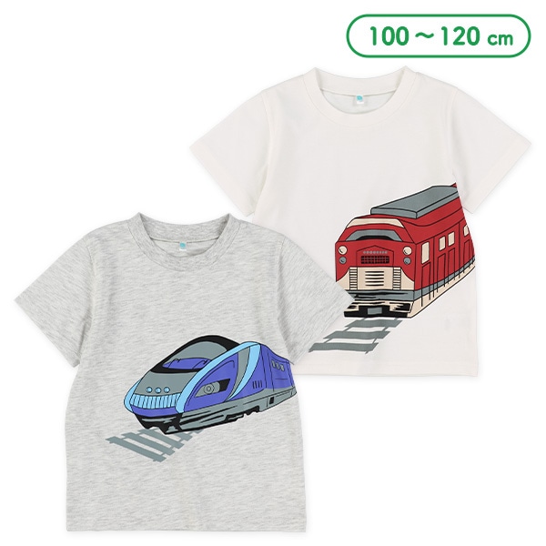 電車線路ビッグプリント半袖Tシャツ